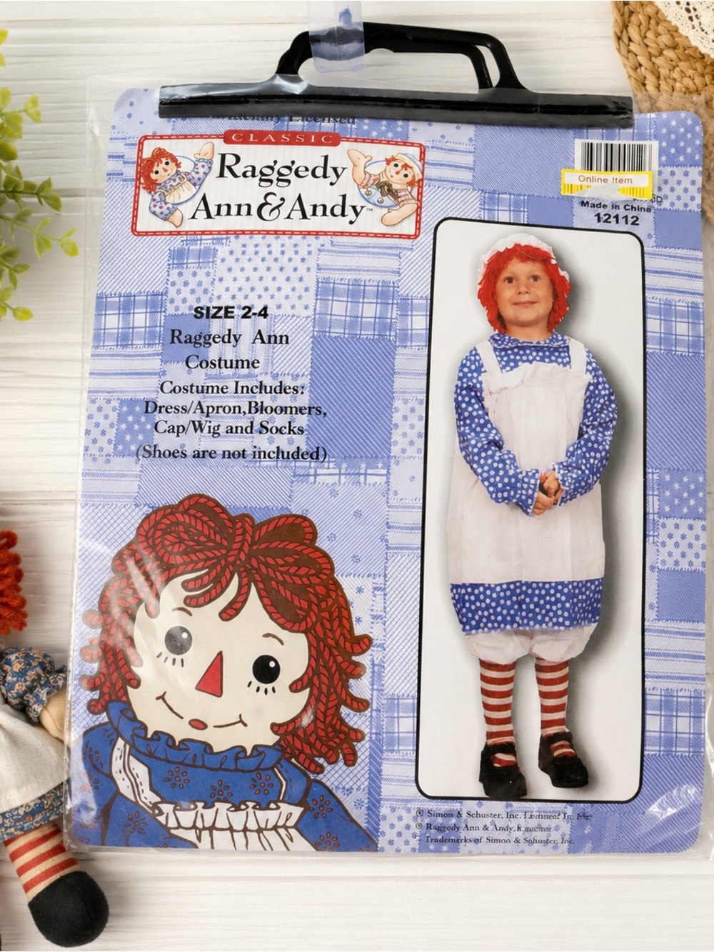 Raggedy Ann Toddler Halloween Costume NWOT Size 2-4 Complete Set